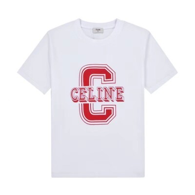 Tee Celine Big Logo Red White Ss2022