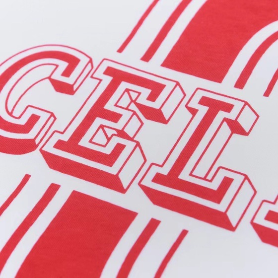 Tee Celine Big Logo Red White Ss2022