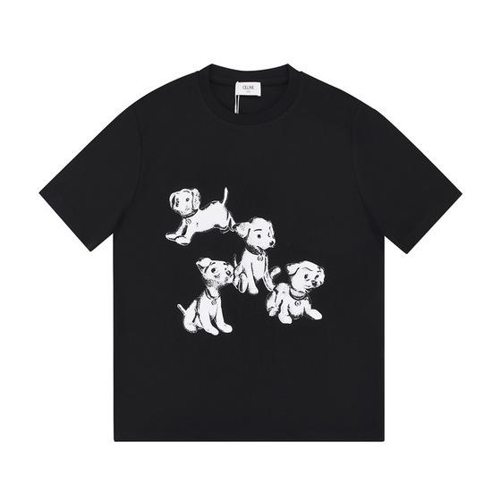Tee Celine Dog Black Ss2022