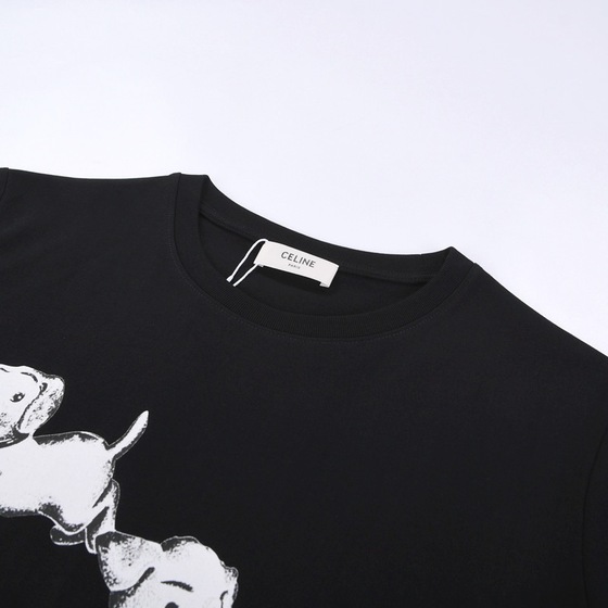 Tee Celine Dog Black Ss2022