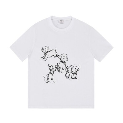 Tee Celine Dog White Ss2022