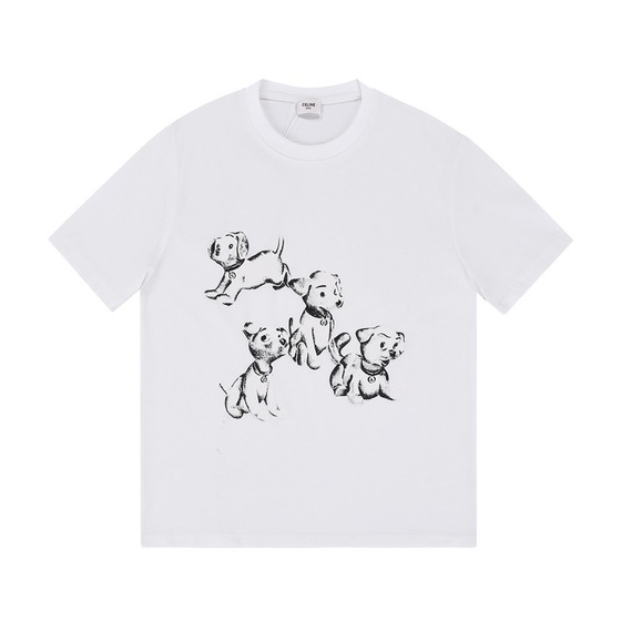Tee Celine Dog White Ss2022