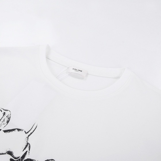 Tee Celine Dog White Ss2022