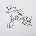 Tee Celine Dog White Ss2022