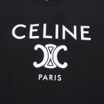 Tee Celine Logo Black Ss2022