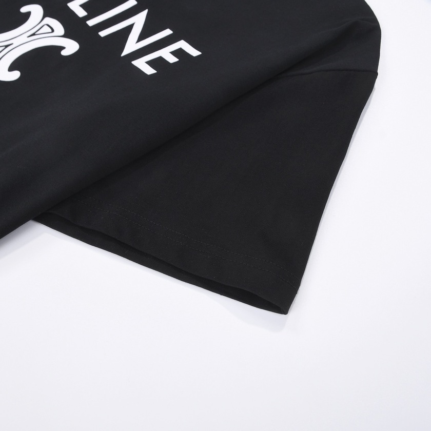 Tee Celine Logo Black Ss2022