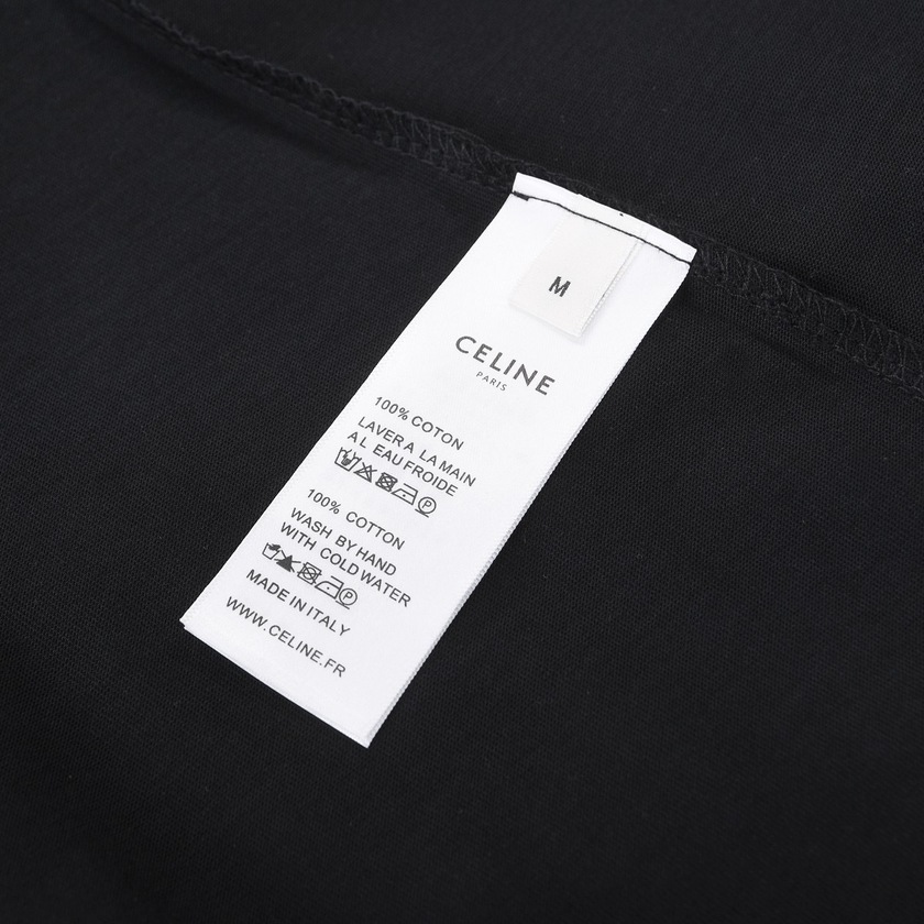 Tee Celine Logo Black Ss2022