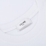 Tee Celine Logo Bling White Ss2022