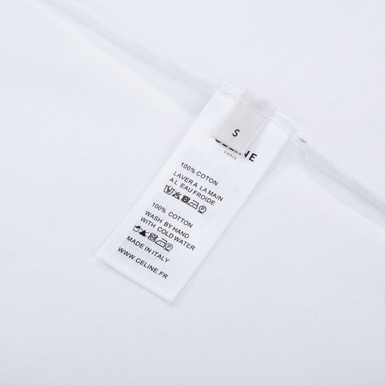 Tee Celine Logo Bling White Ss2022