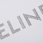 Tee Celine Logo Bling White Ss2022