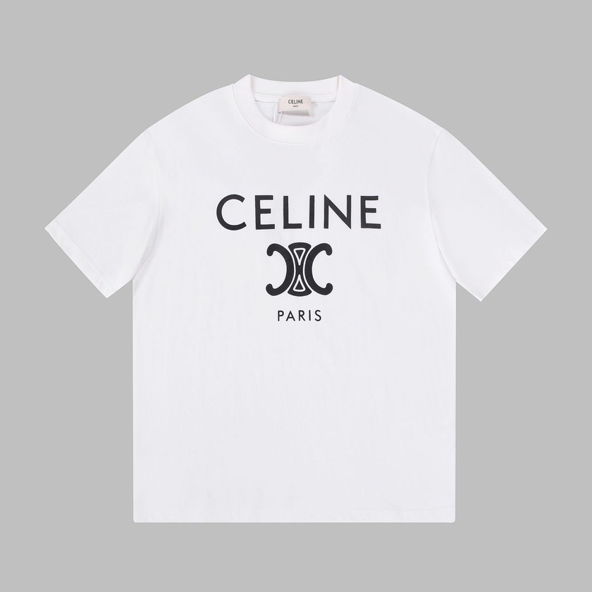 Tee Celine Logo White Ss2022