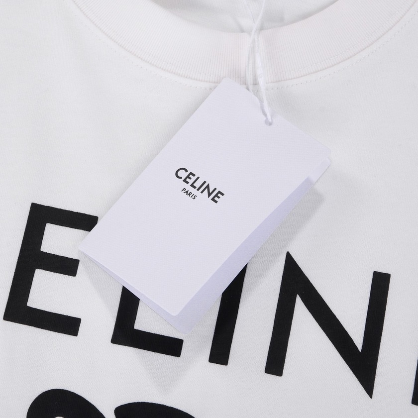 Tee Celine Logo White Ss2022