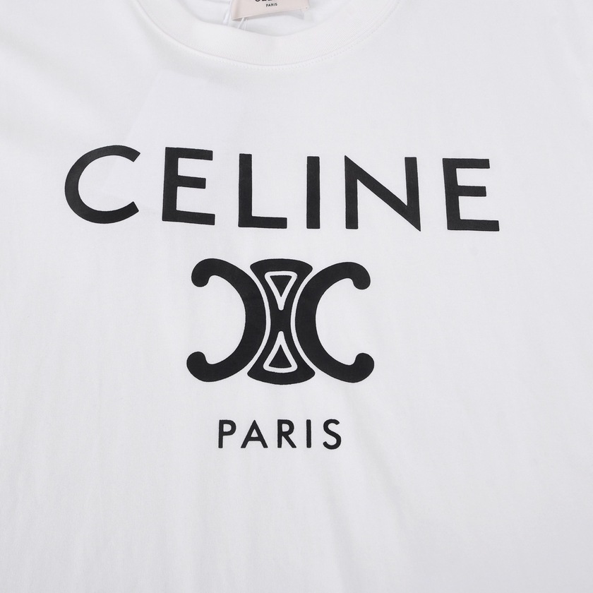 Tee Celine Logo White Ss2022
