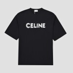 Tee Celine Pearl Button Black Ss2022
