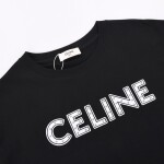 Tee Celine Pearl Button Black Ss2022