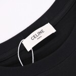 Tee Celine Pearl Button Black Ss2022
