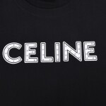 Tee Celine Pearl Button Black Ss2022