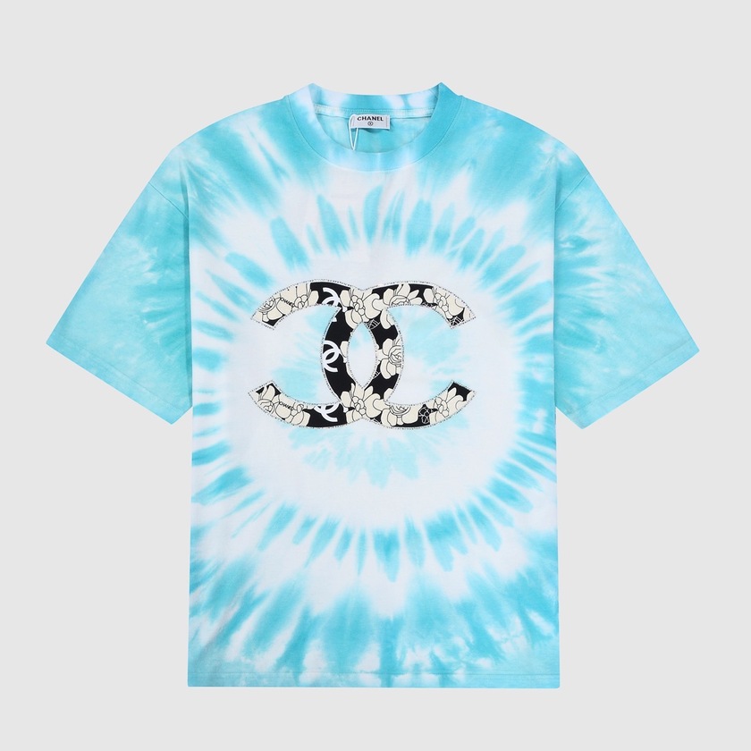 Tee Chanel Tie Dye Blue Ss 2022