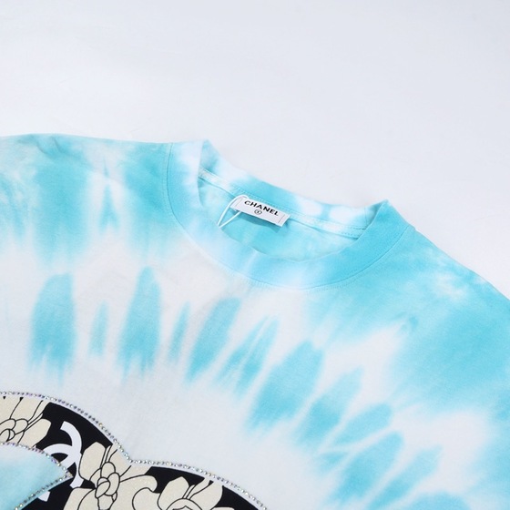 Tee Chanel Tie Dye Blue Ss 2022