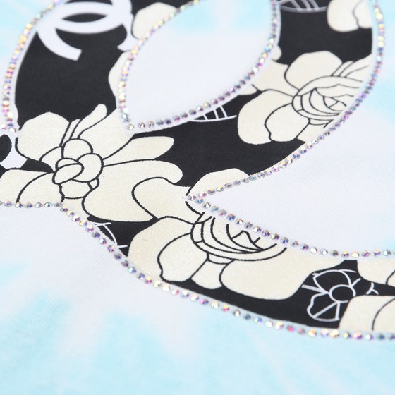 Tee Chanel Tie Dye Blue Ss 2022
