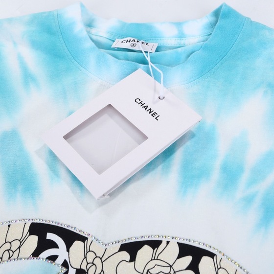 Tee Chanel Tie Dye Blue Ss 2022