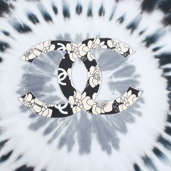 Tee Chanel Tie Dye Gray Ss 2022