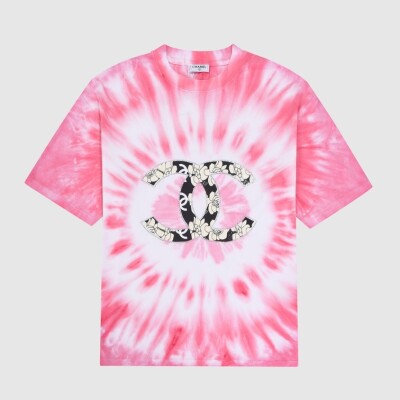 Tee Chanel Tie Dye Pink Ss 2022
