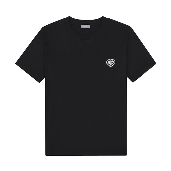 Tee Dior Heart Black Ss2022