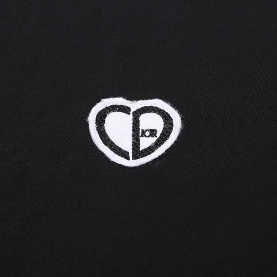 Tee Dior Heart Black Ss2022
