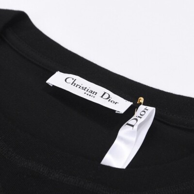 Tee Dior Heart Font Black Ss 2022
