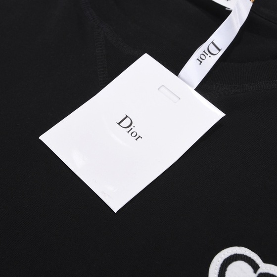Tee Dior Heart Font Black Ss 2022