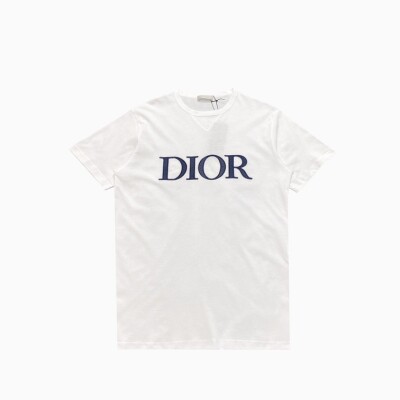 Tee Dior Logo Navy White Ss2022