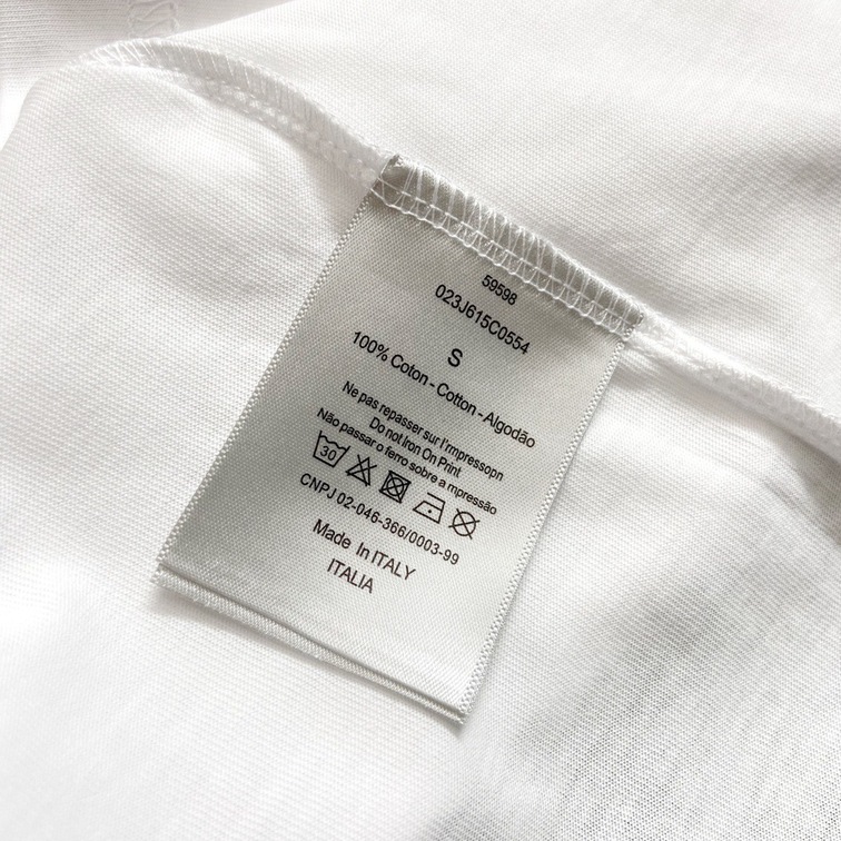 Tee Dior Logo Navy White Ss2022