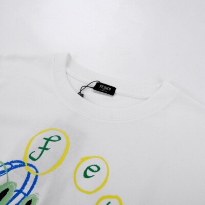 Tee Fendi Cartoon White Ss2022