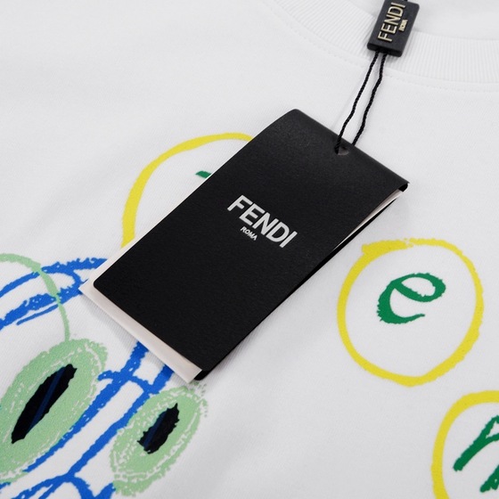 Tee Fendi Cartoon White Ss2022
