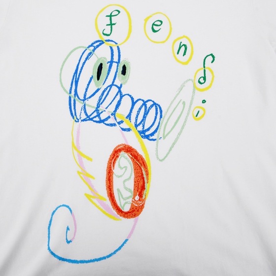 Tee Fendi Cartoon White Ss2022