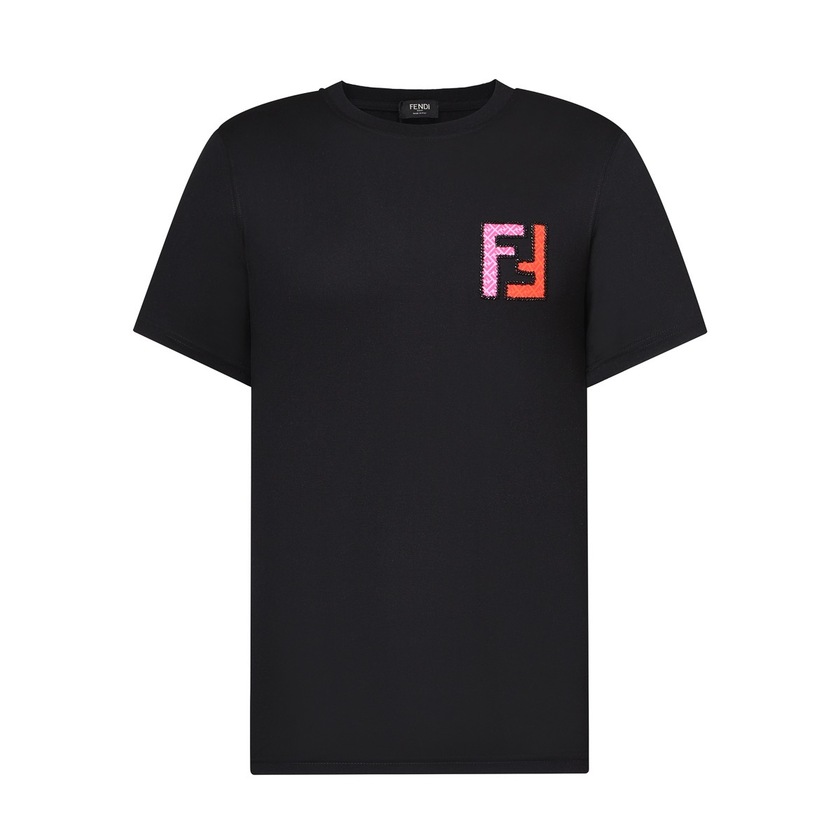 Tee Fendi Double F Black Ss2022