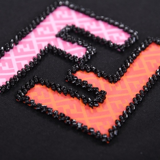 Tee Fendi Double F Black Ss2022