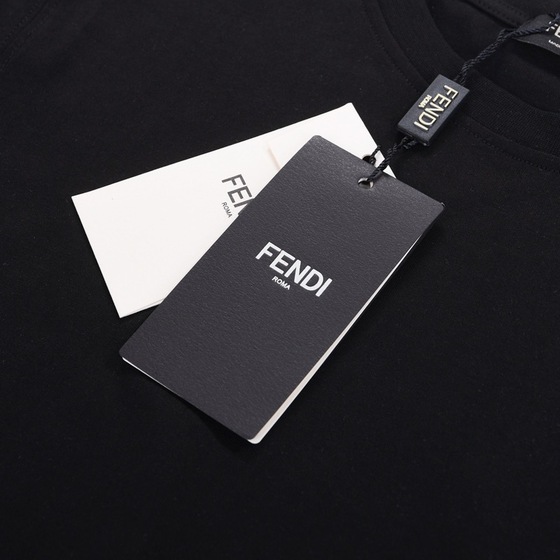 Tee Fendi Double F Black Ss2022