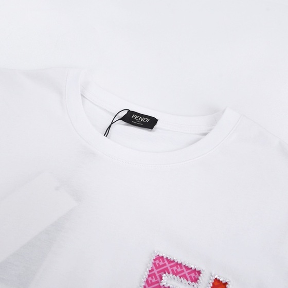 Tee Fendi Double F White Ss2022