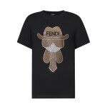 Tee Fendi Gentle Black Ss2022