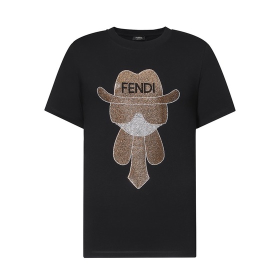 Tee Fendi Gentle Black Ss2022