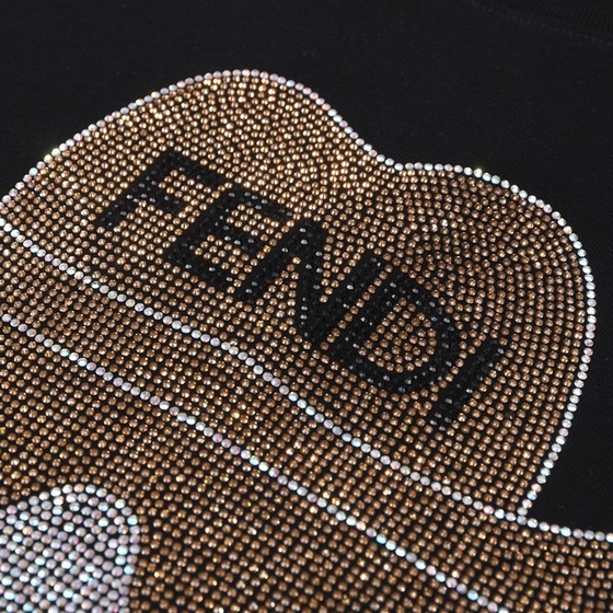 Tee Fendi Gentle Black Ss2022