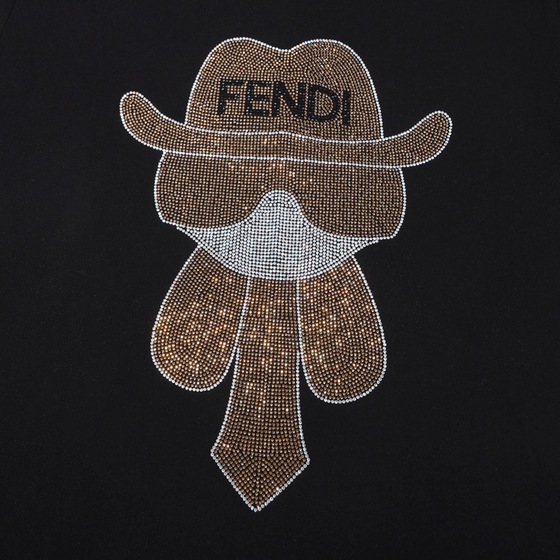 Tee Fendi Gentle Black Ss2022
