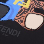 Tee Fendi Half Teddy Black Ss2022