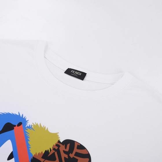 Tee Fendi Half Teddy White Ss2022