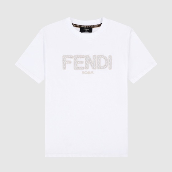 Tee Fendi Logo Basic White Ss2022