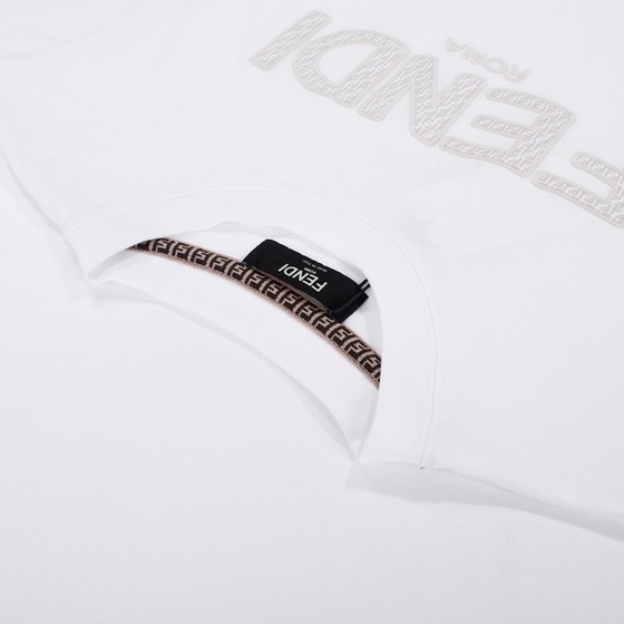 Tee Fendi Logo Basic White Ss2022