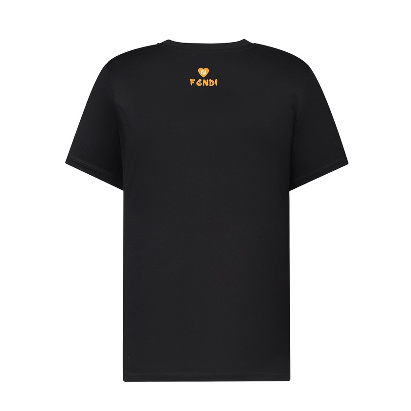 Tee Fendi Roma Font Black Ss2022