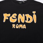 Tee Fendi Roma Font Black Ss2022